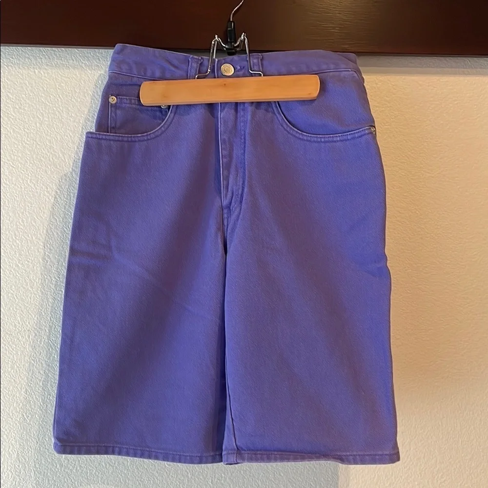 Gap Mom Jean Shorts, Vintage 90’s Vibrant Purple Denim, highwaisted, Size 5/6